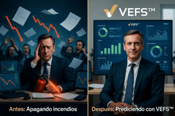 Antes: Apagando incendios — Después: Prediciendo con VEFS™