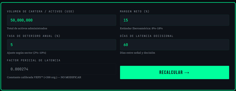 Radar VEFS — Diagnóstico por Segmento de Cartera: Comercial, Consumo, Microcrédito, Vivienda