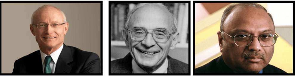 Igor Ansoff, Michael Porter y C.K. Prahalad — Creadores de la metodología de Señales Débiles