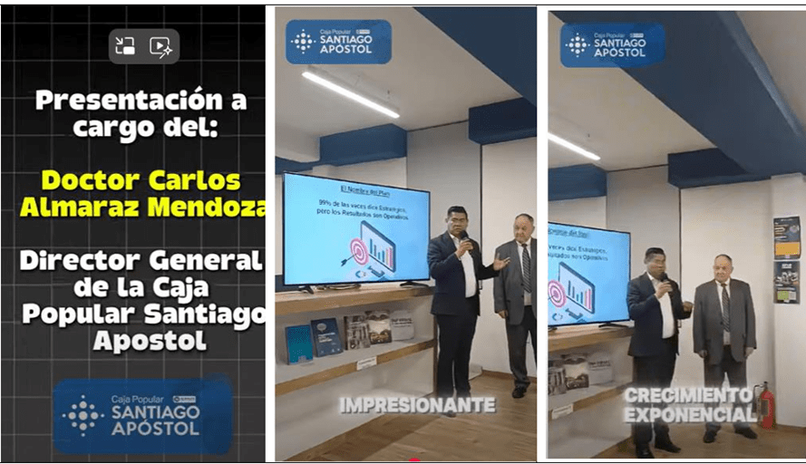 Presentación del Dr. Carlos Almaraz Mendoza — Crecimiento Exponencial de Caja Popular Santiago Apóstol