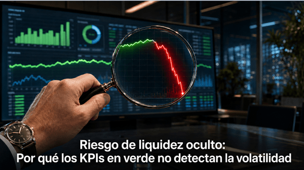 Riesgo de liquidez oculto: por qué los KPIs en verde no detectan la volatilidad