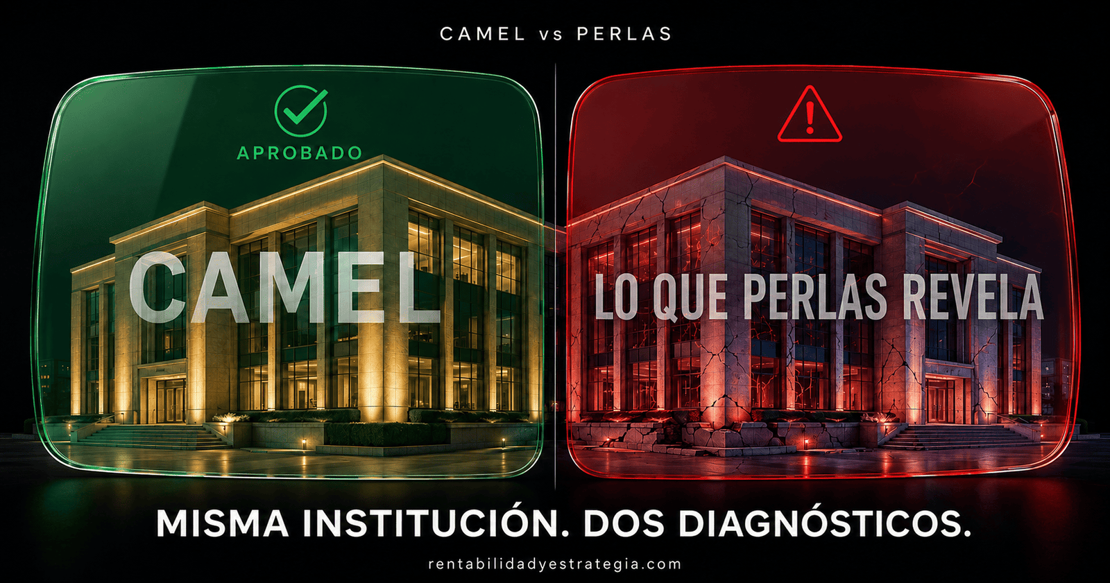 CAMEL vs PERLAS — Misma institución, dos diagnósticos